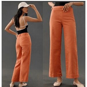 Pilcro The Skipper Wide-leg Cropped Jeans